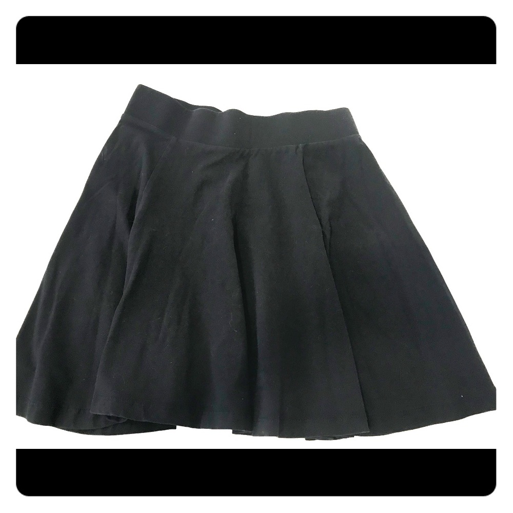 H&M Cotton Black Skater Skirt Size Small